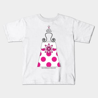 The Katy Bag / Pink Peppermint Polka Dot Kids T-Shirt